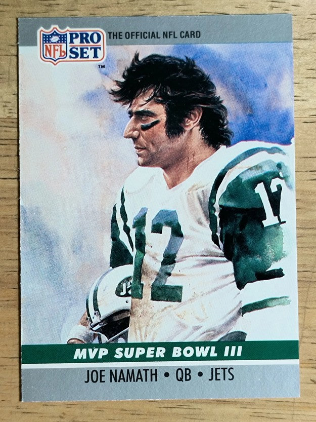 1990 Pro Set Super Bowl MVP's #3 Joe Namath