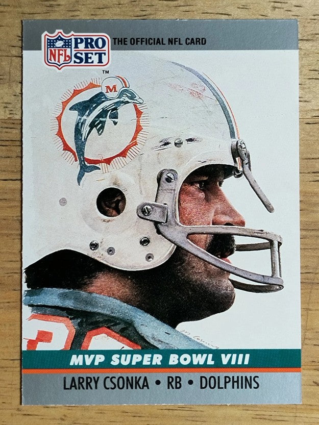 1990 Pro Set Super Bowl MVP's #8 Larry Csonka