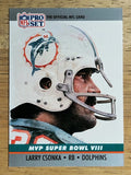 1990 Pro Set Super Bowl MVP's #8 Larry Csonka