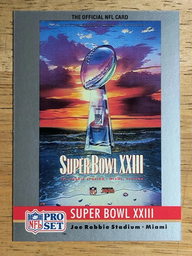 1990 Pro Set Theme Art #23 Super Bowl XXIII