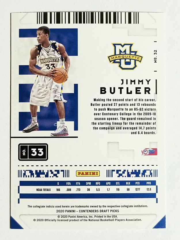 2020-21 Panini Contenders Draft Picks #32 Jimmy Butler