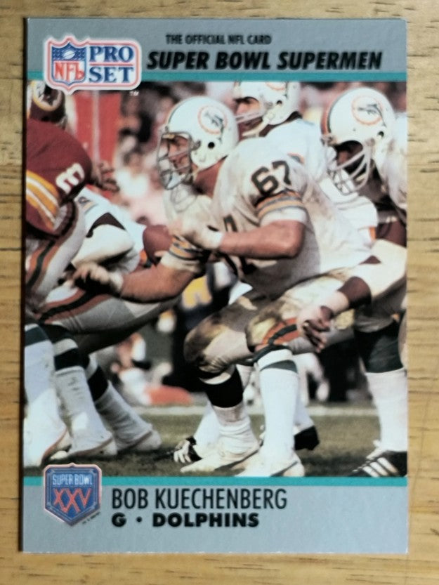 1990-91 Pro Set Super Bowl 160 #65 Bob Kuechenberg