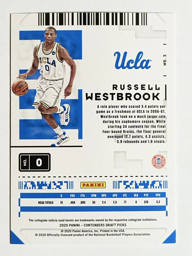 2020-21 Panini Contenders Draft Picks #3 Russell Westbrook