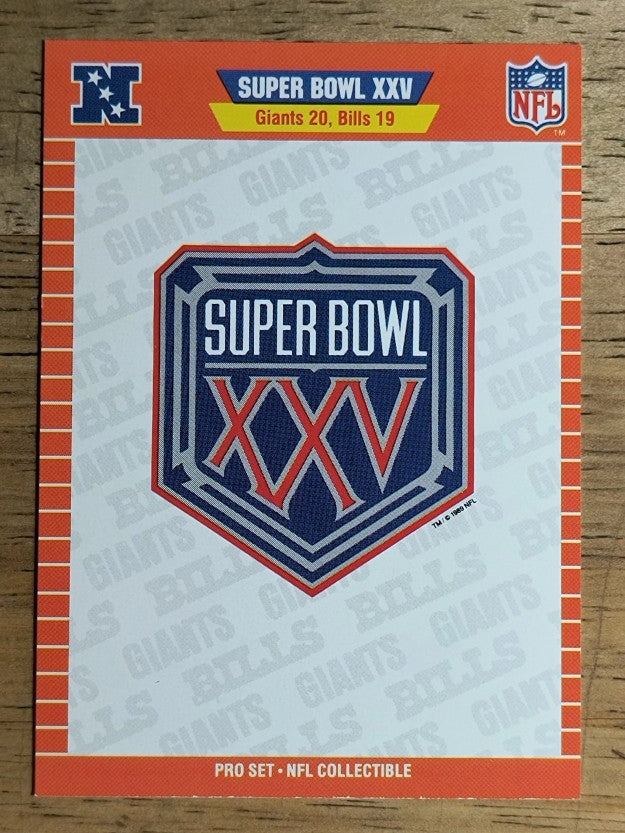 1991 Pro Set #NNO Super Bowl XXV Logo