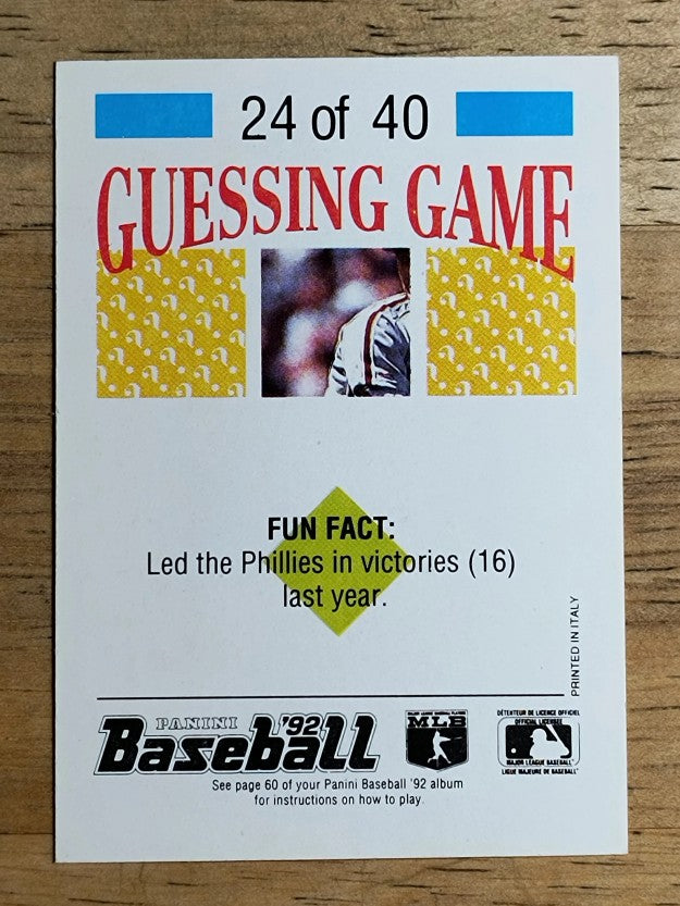 1992 Panini Stickers #52 Greg Swindell