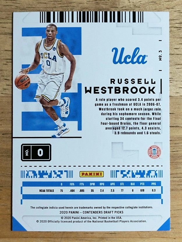 2020-21 Panini Contenders Draft Picks #3 Russell Westbrook