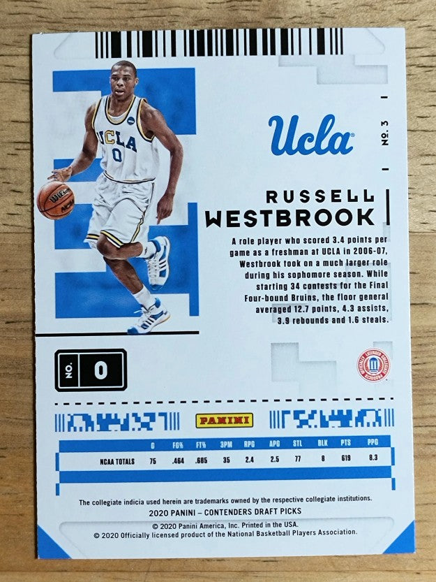 2020-21 Panini Contenders Draft Picks #3 Russell Westbrook