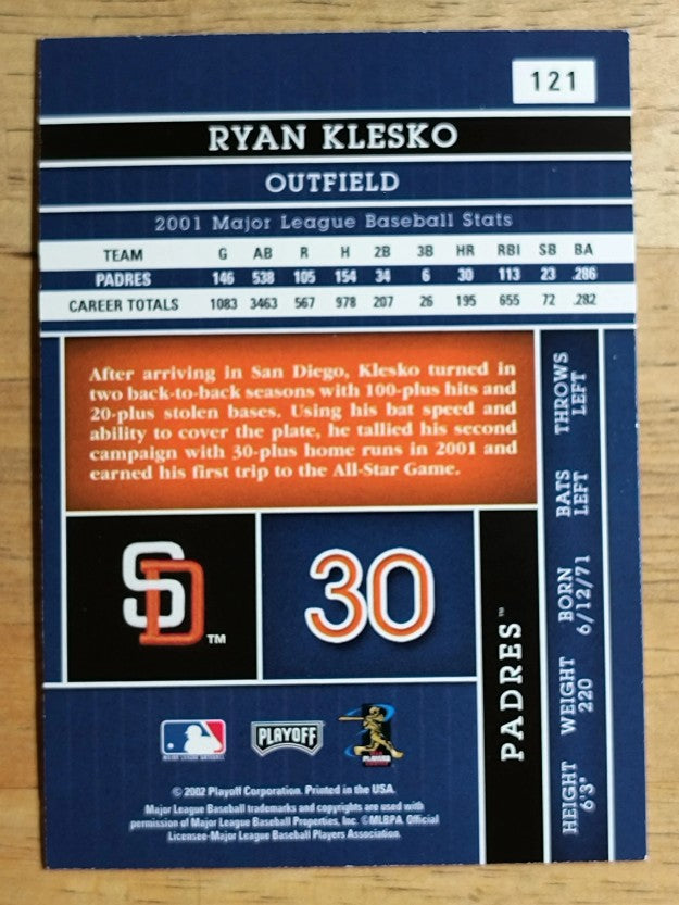 2002 Absolute Memorabilia #121 Ryan Klesko