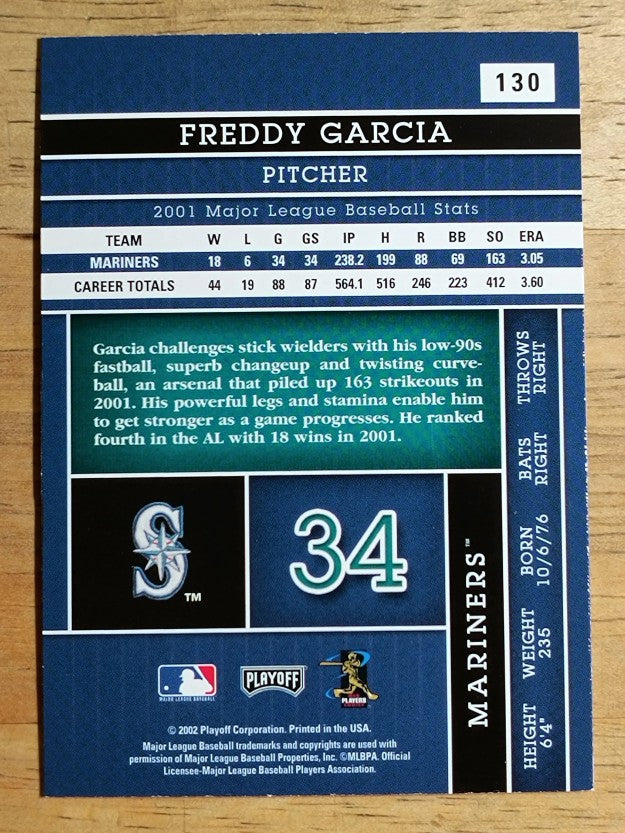 2002 Absolute Memorabilia #130 Freddy Garcia