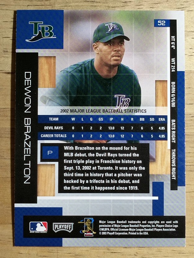 2003 Absolute Memorabilia #52 Dewon Brazelton