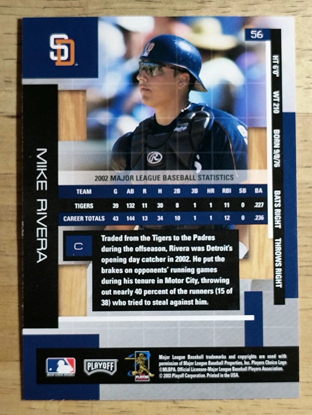 2003 Absolute Memorabilia #56 Mike Rivera