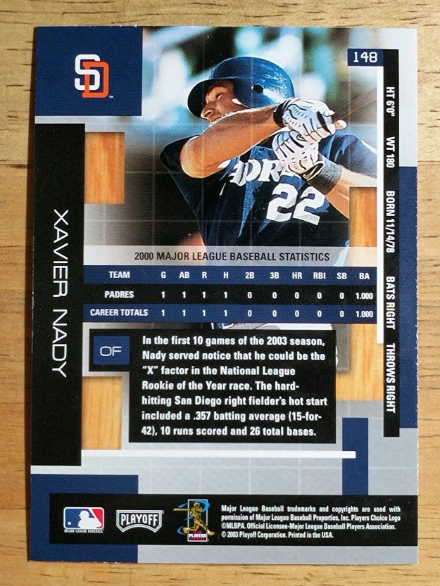 2003 Absolute Memorabilia #148 Xavier Nady