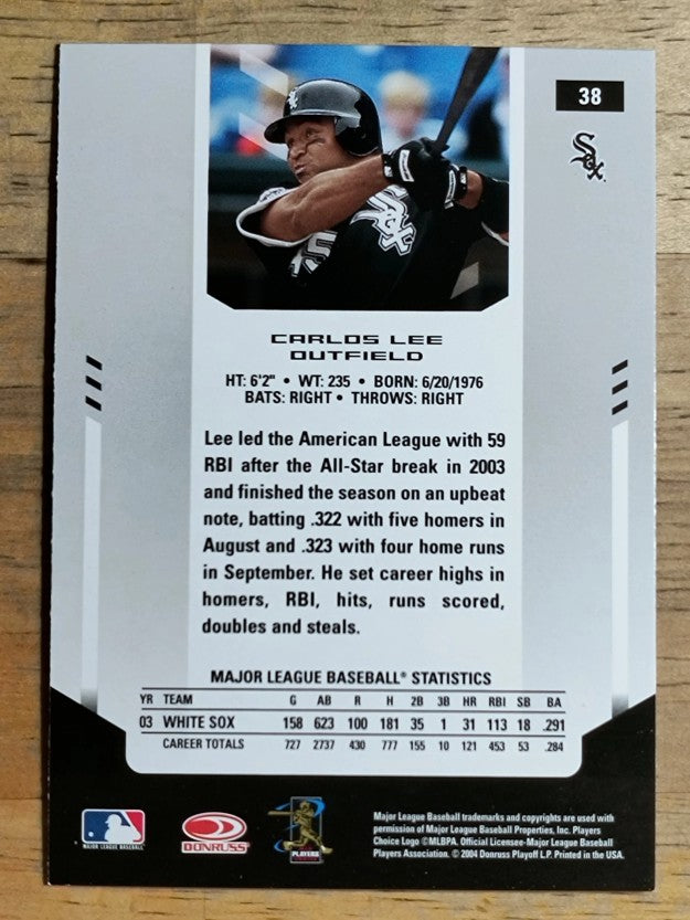 2004 Leaf Certified Materials #38 Carlos Lee