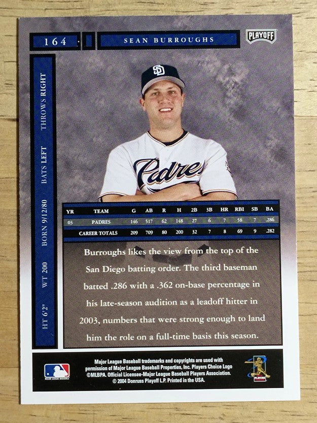 2004 Playoff Honors #164 Sean Burroughs