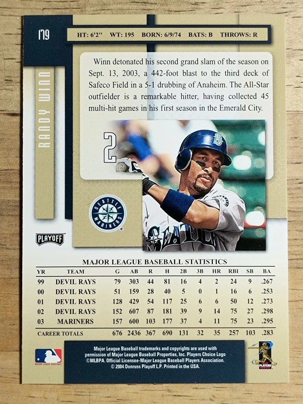 2004 Playoff Prestige #179 Randy Winn