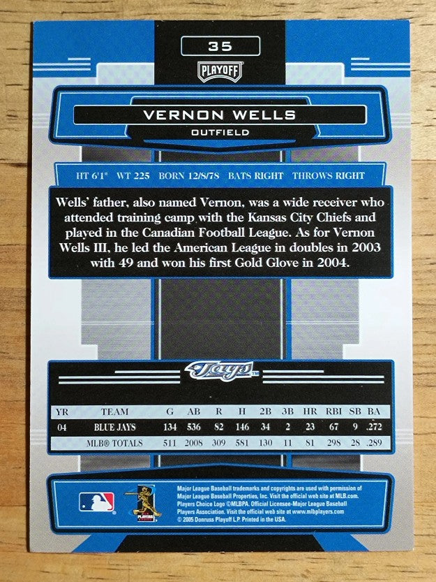 2005 Absolute Memorabilia Retail #35 Vernon Wells