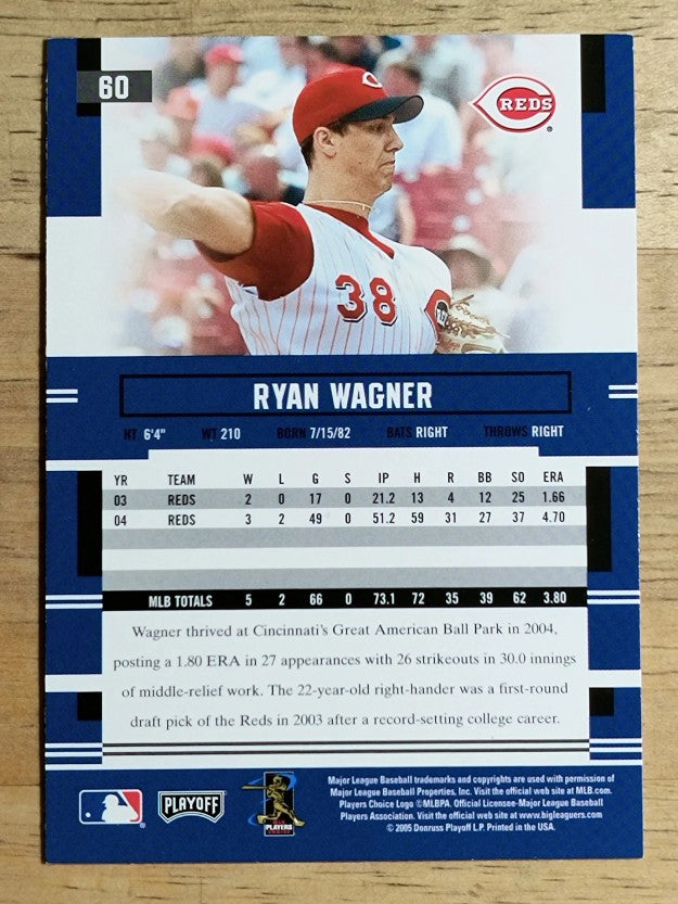 2005 Playoff Prestige #60 Ryan Wagner