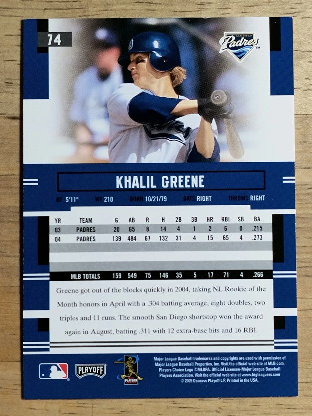 2005 Playoff Prestige #74 Khalil Greene