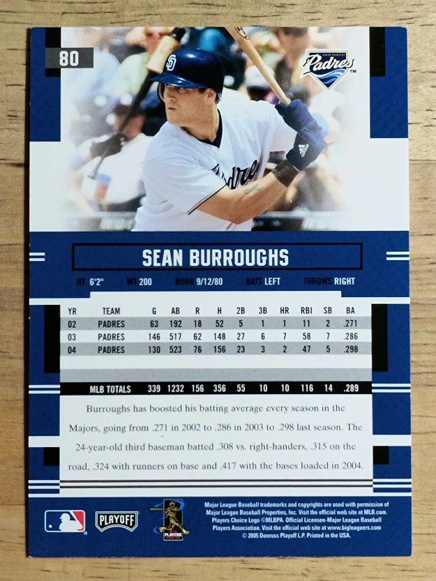 2005 Playoff Prestige #80 Sean Burroughs
