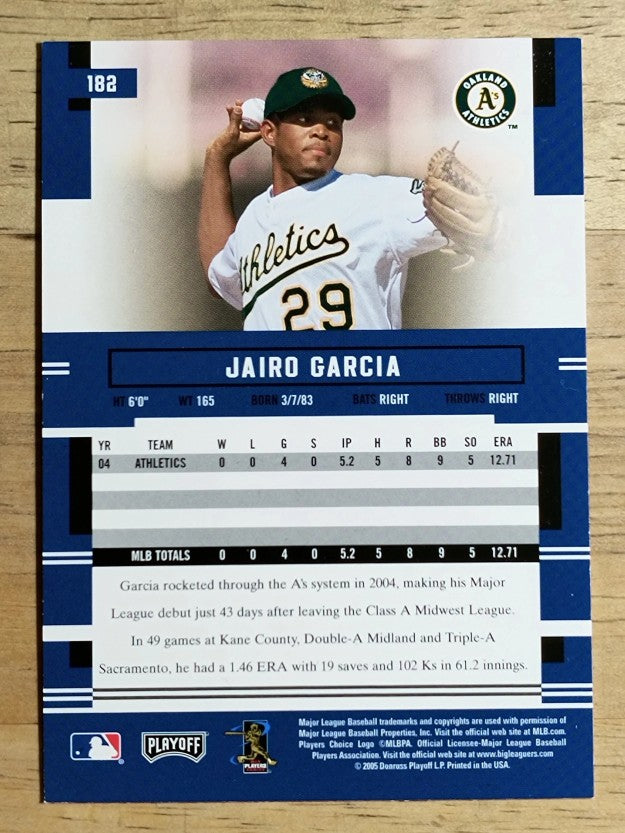 2005 Playoff Prestige #182 Jairo Garcia
