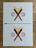 2012 Triple Play Tattoos #2 Flaming Bats