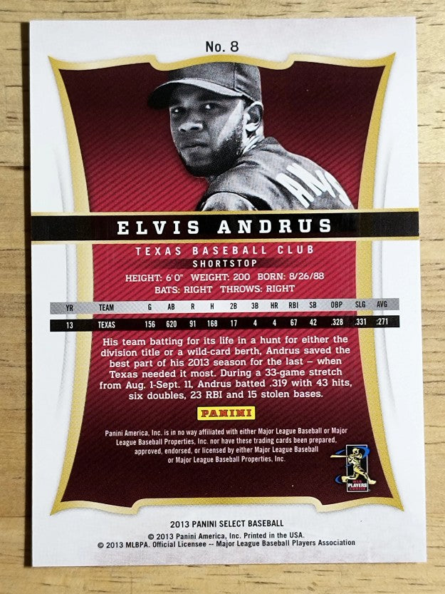 2013 Select #8 Elvis Andrus