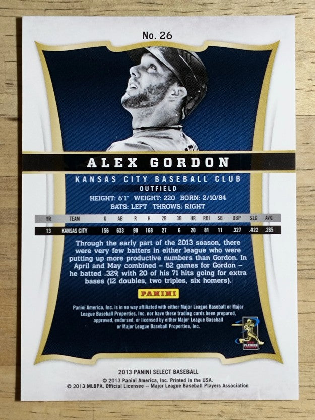 2013 Select #26 Alex Gordon