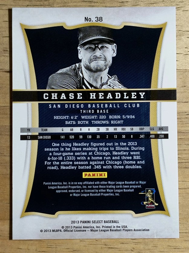 2013 Select #38 Chase Headley
