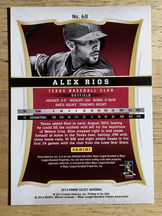 2013 Select #68 Alex Rios