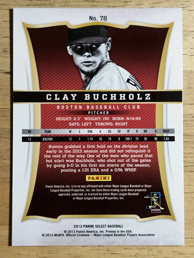 2013 Select #78 Clay Buchholz