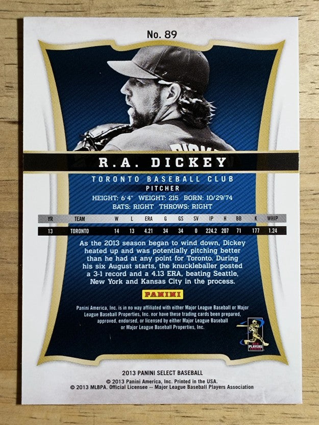 2013 Select #89 R.A. Dickey