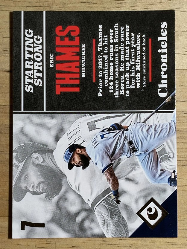 2017 Panini Chronicles #62 Eric Thames