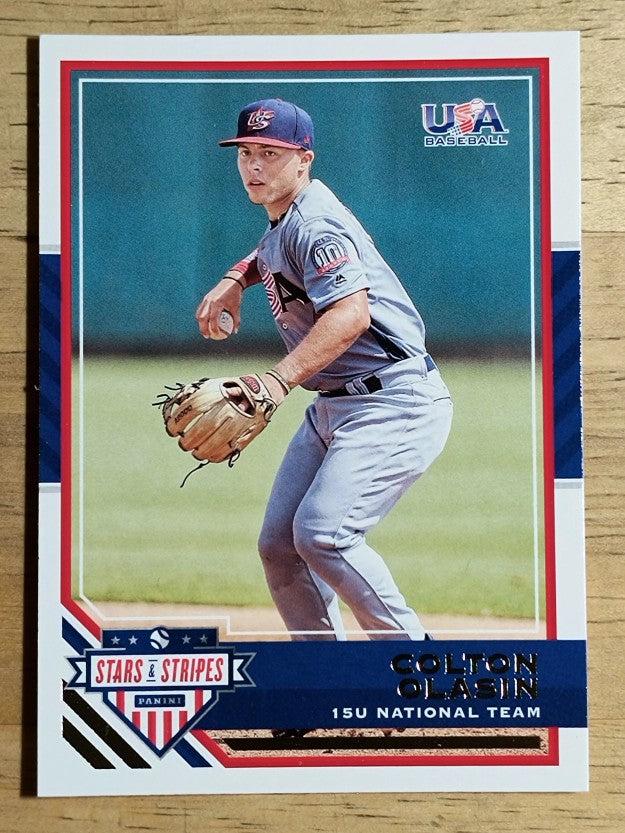 2017 USA Baseball Stars and Stripes #63 Colton Olasin