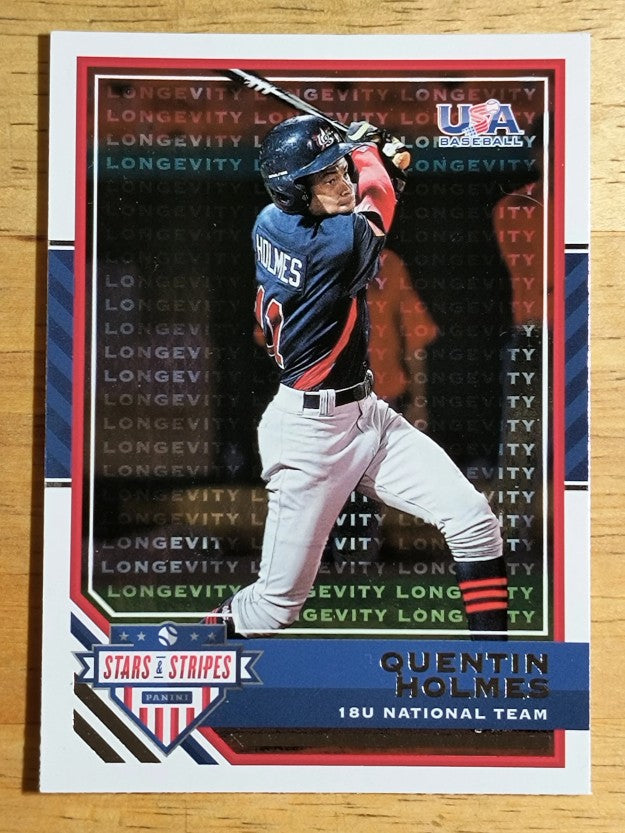 2017 USA Baseball Stars and Stripes Longevity #32 Quentin Holmes