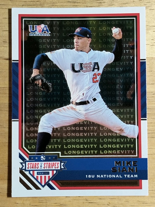 2017 USA Baseball Stars and Stripes Longevity #45 Mike Siani