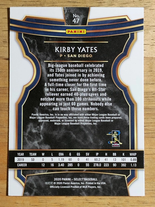 2020 Select #47 Kirby Yates