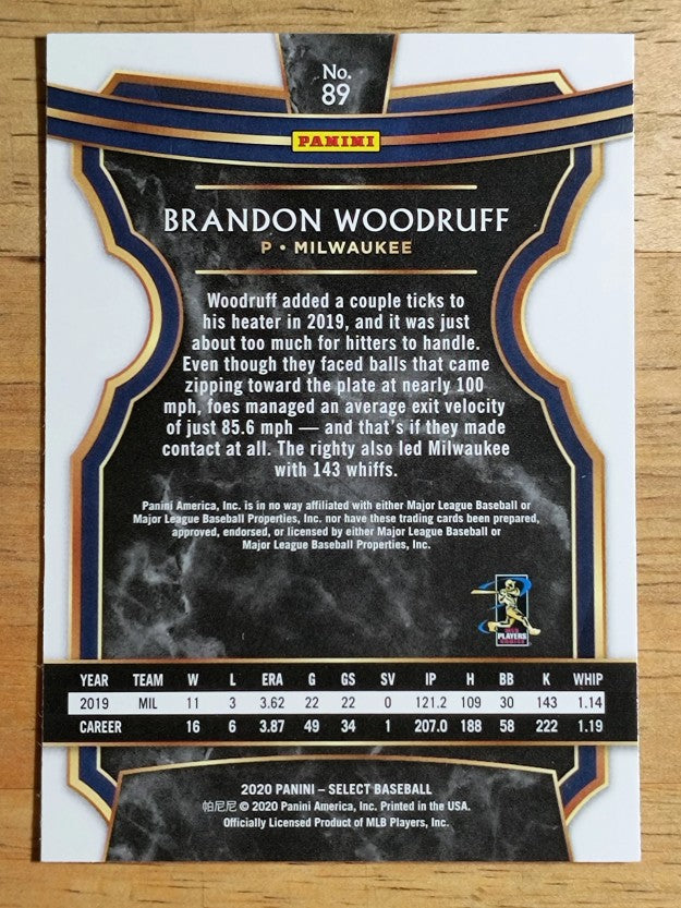 2020 Select #89 Brandon Woodruff