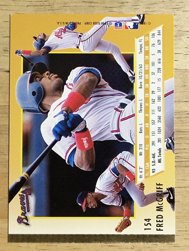 1994 Ultra #154 Fred McGriff
