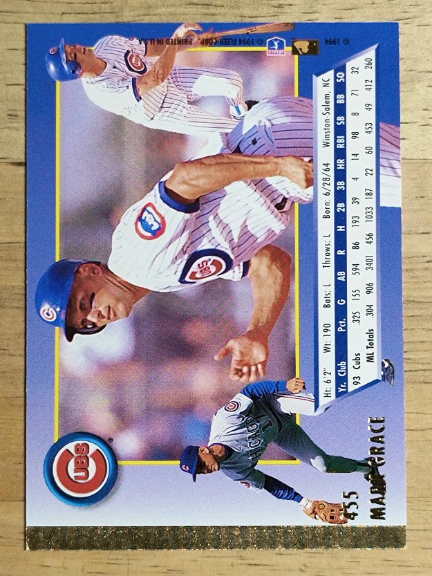 1994 Ultra #455 Mark Grace