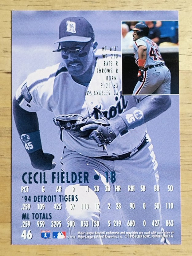 1995 Ultra #46 Cecil Fielder