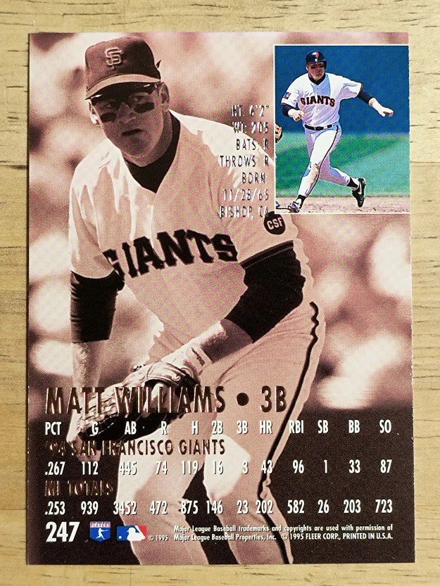 1995 Ultra #247 Matt Williams