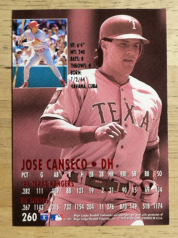 1995 Ultra #260 Jose Canseco