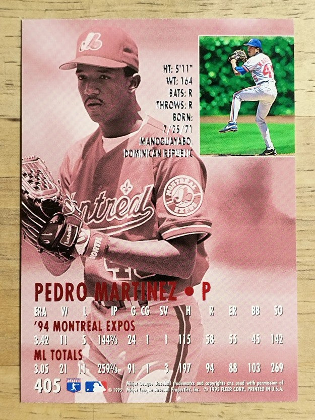 1995 Ultra #405 Pedro Martinez