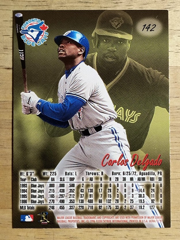 1997 Ultra #142 Carlos Delgado