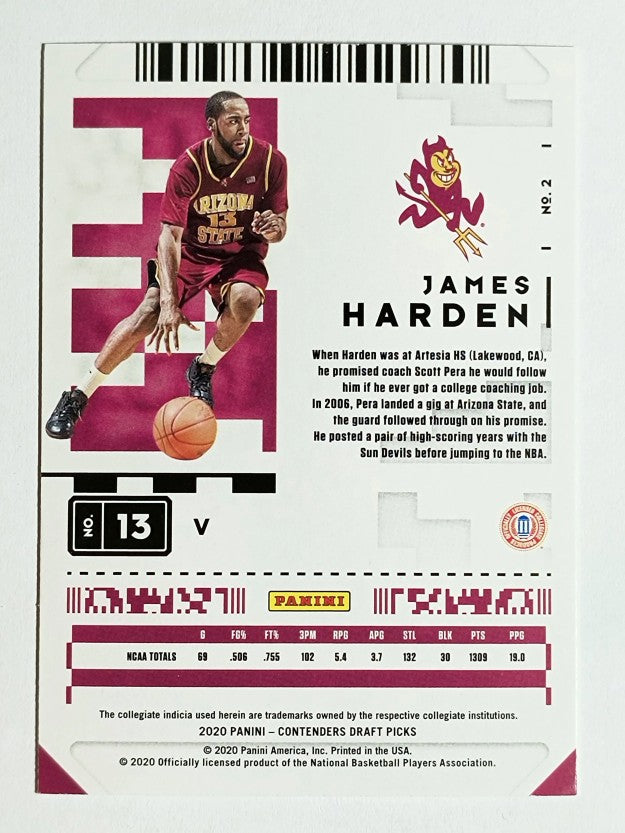 2020-21 Panini Contenders Draft Picks Variations #2 James Harden
