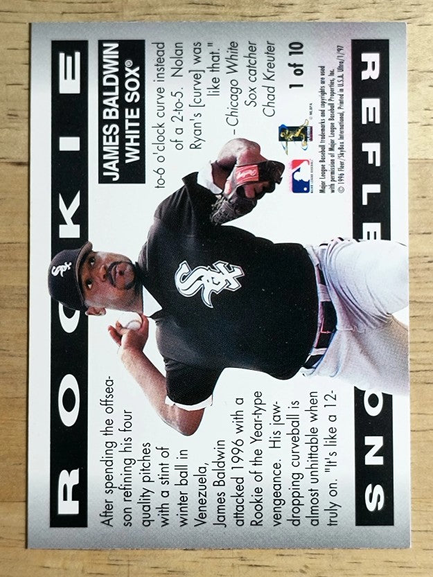1997 Ultra Rookie Reflections #1 James Baldwin