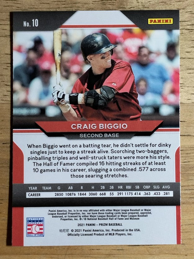 2021 Panini Prizm #10 Craig Biggio