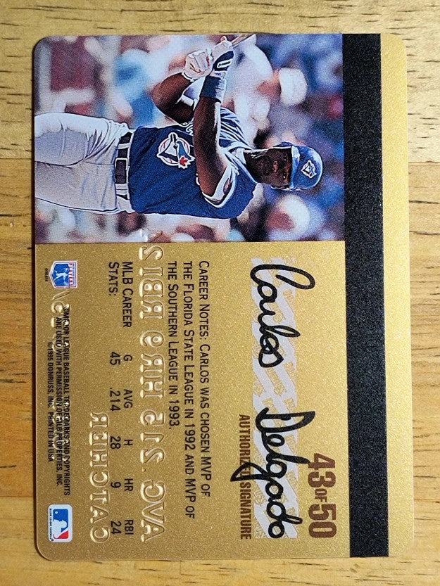 1995 Studio Gold Series #43 Carlos Delgado