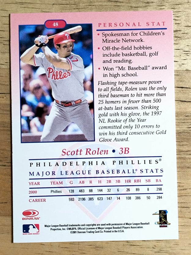 2001 Studio #48 Scott Rolen