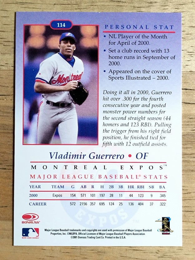 2001 Studio #114 Vladimir Guerrero